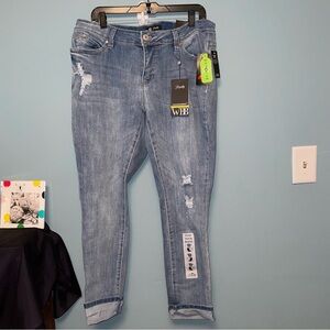 Wanna Betta Butt Royalty for Me Mid-Rise Ankle Jeans Size 16W